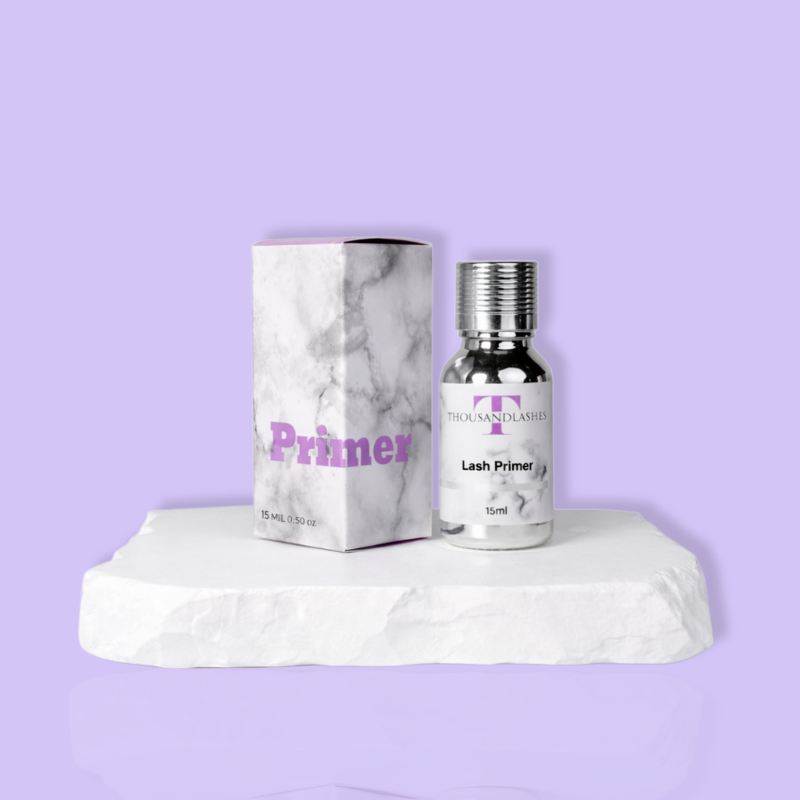 Eyelash extension retention primer