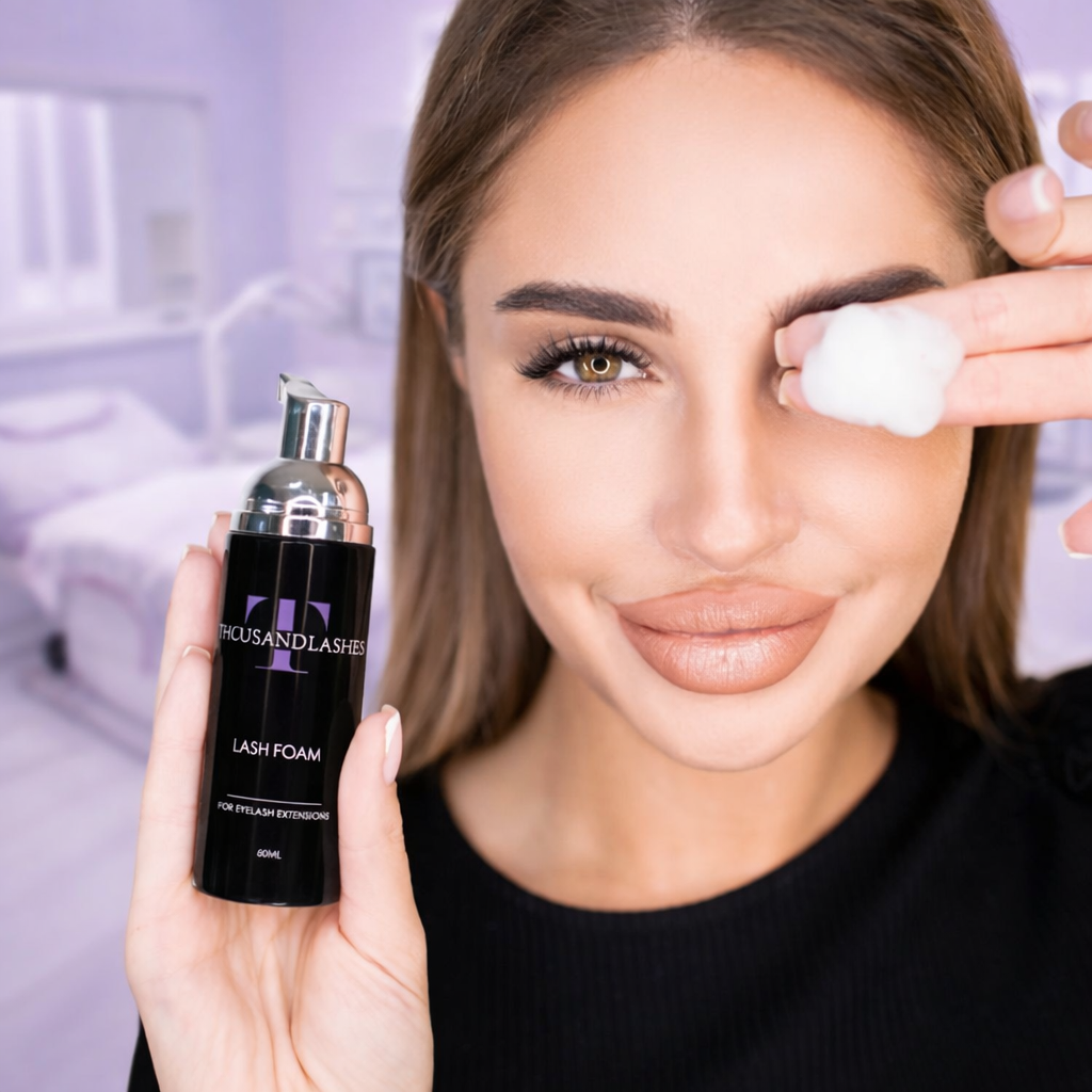 Eyelash extension shampoo