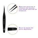Fiber tip lash tweezer