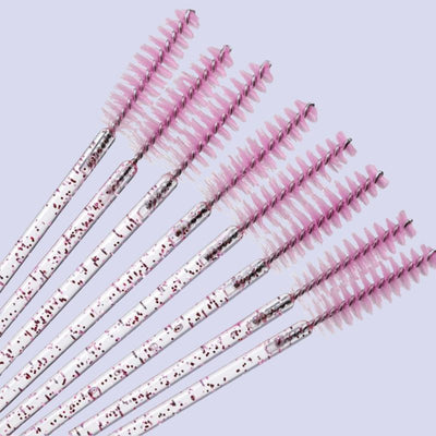 Glitter Eye Lash Brushes for Eyelash Extensions (50 pcs)