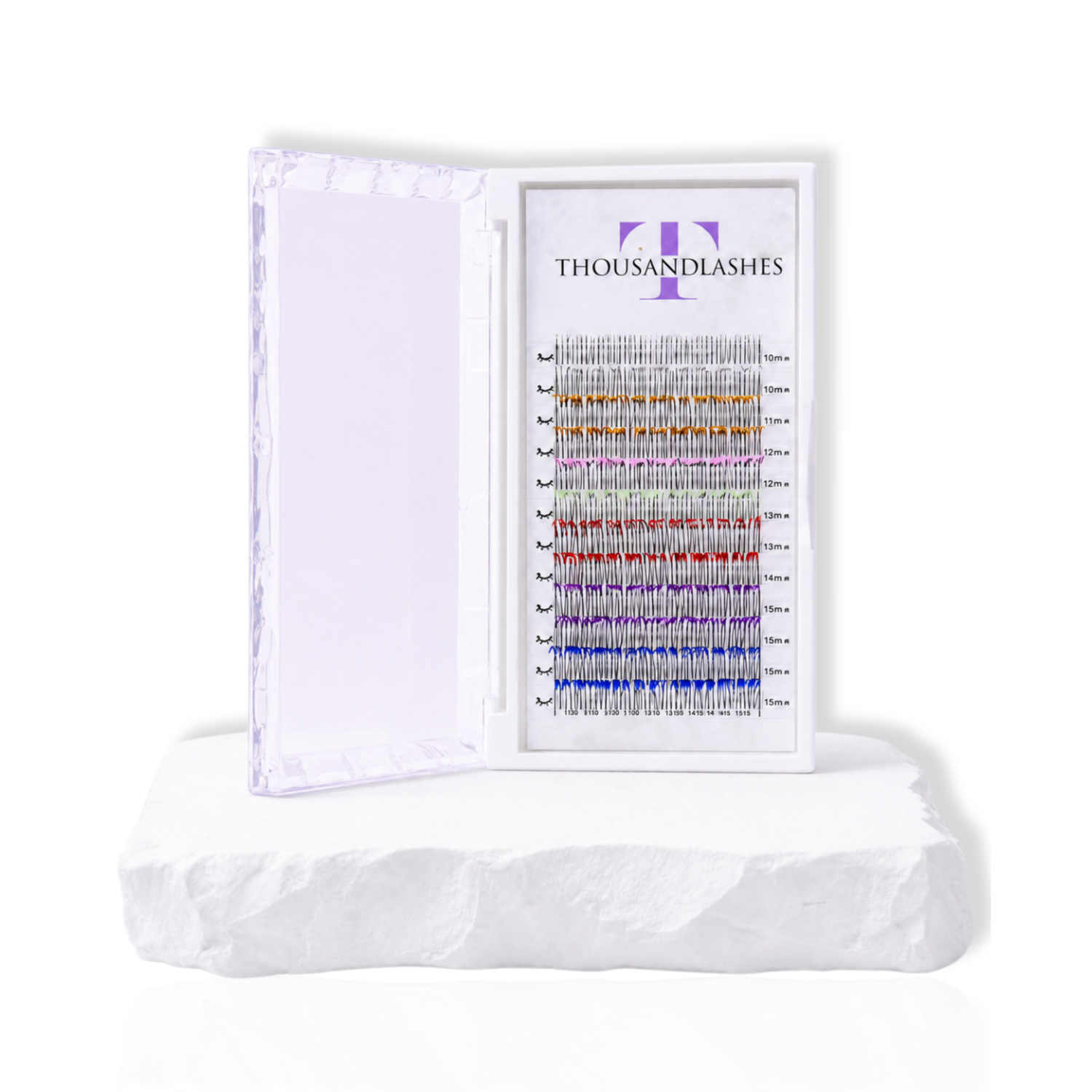 Glitter eyelash extensions