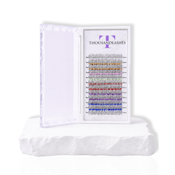 Glitter eyelash extensions