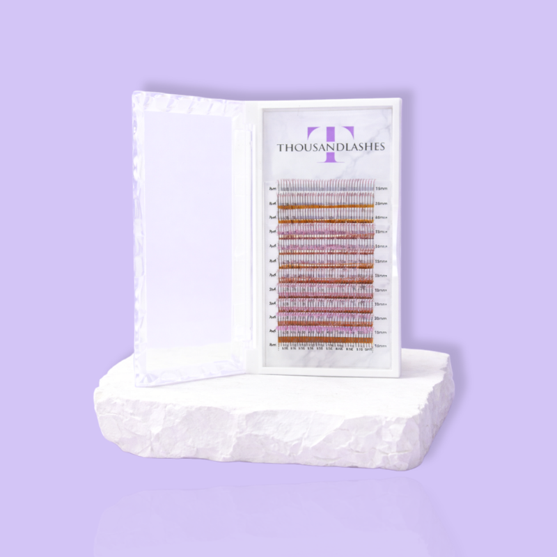 Glitter lash extensions 0.15 diameter