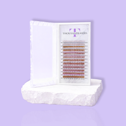 Glitter lash extensions 0.15 diameter