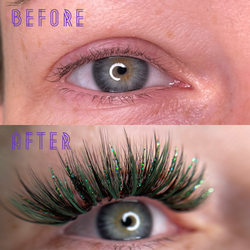 Green Color Lashes