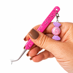 High-Precision Curved Tweezer for Lashes