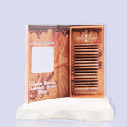 CHOCOLATE BROWN STYLE FLAT LASHES 0.15 MIXED LENGTH