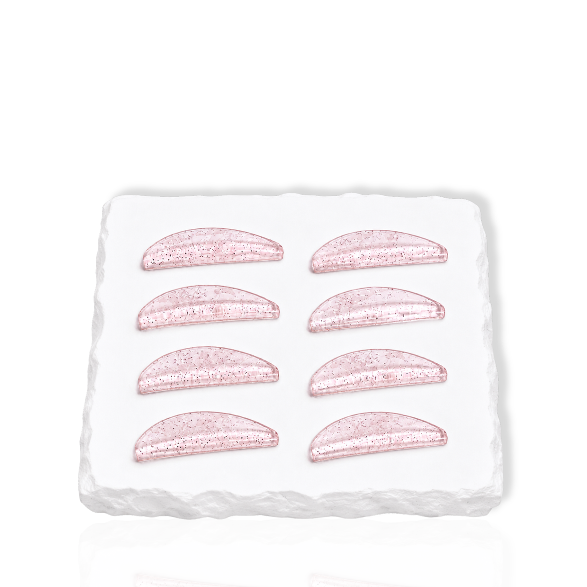 Korean lash lift rods 4 different sizes pairs displayed on a white background for professional lash lift treatments