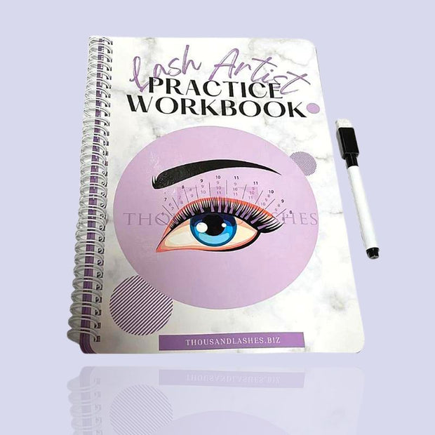 Lash Artist Practice Workbook for beginners