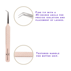 Lash Extension 45 Degree Tweezer