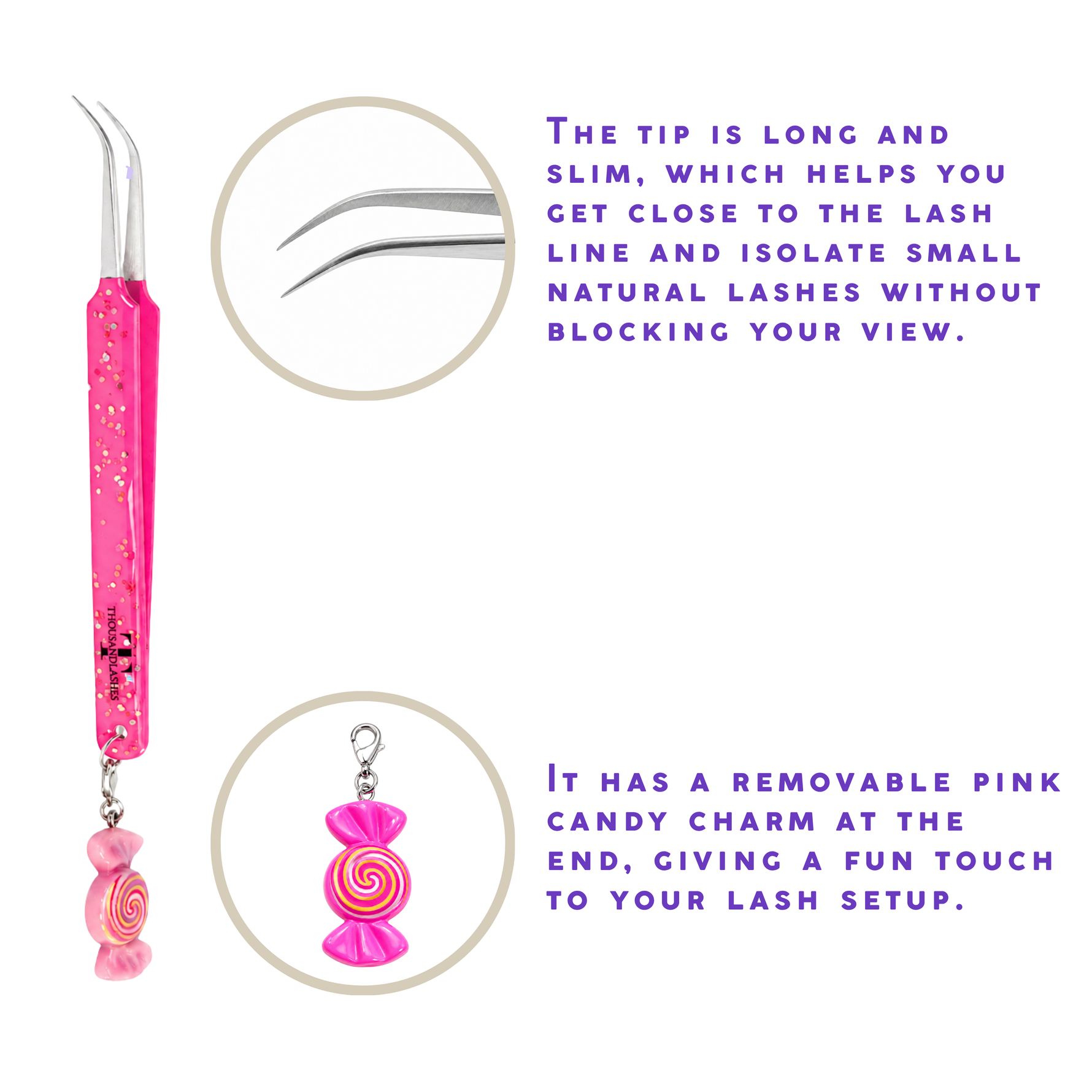 Lash artist tweezers set