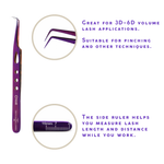Lash extension tweezers