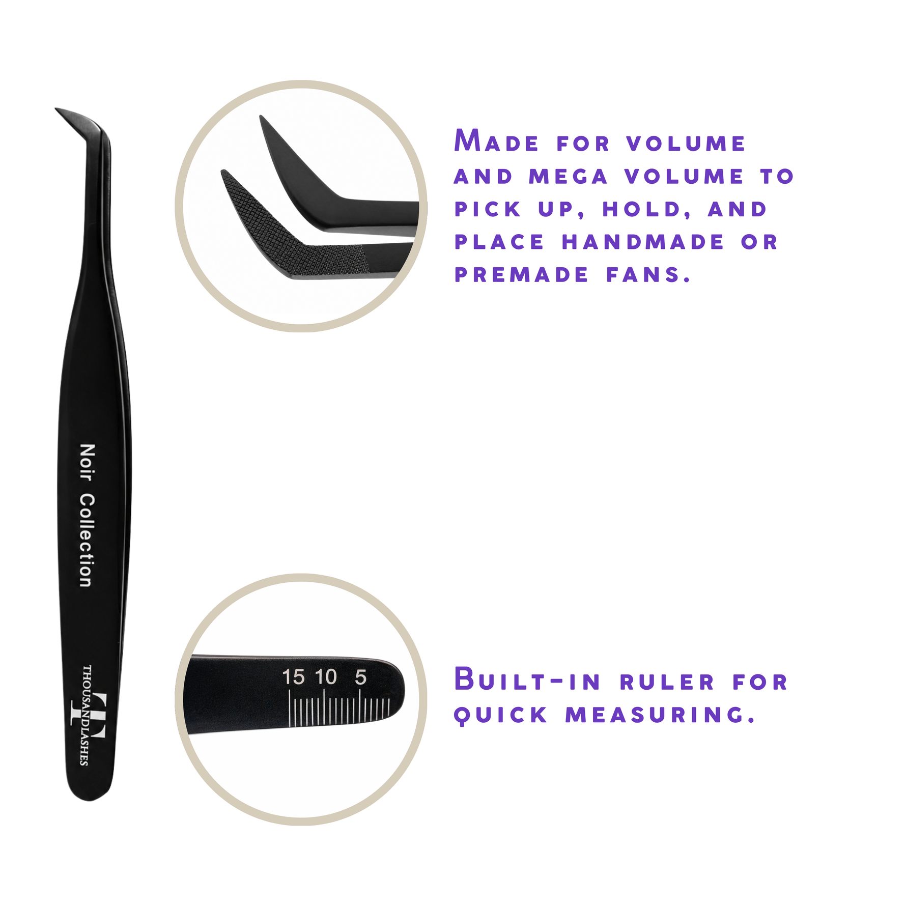 Lash extension tweezers