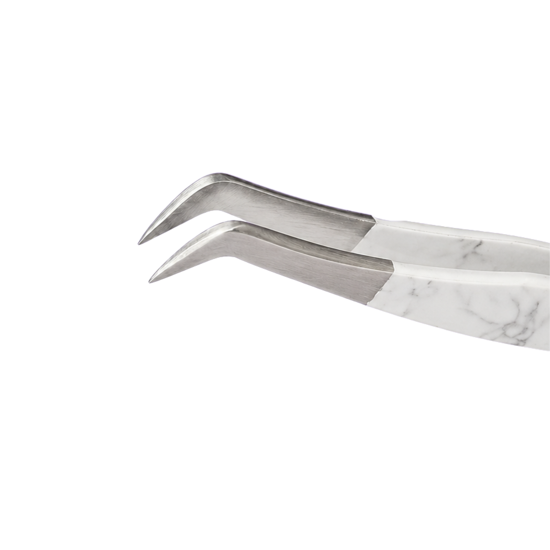 Short tip boot tweezers for lash extensions