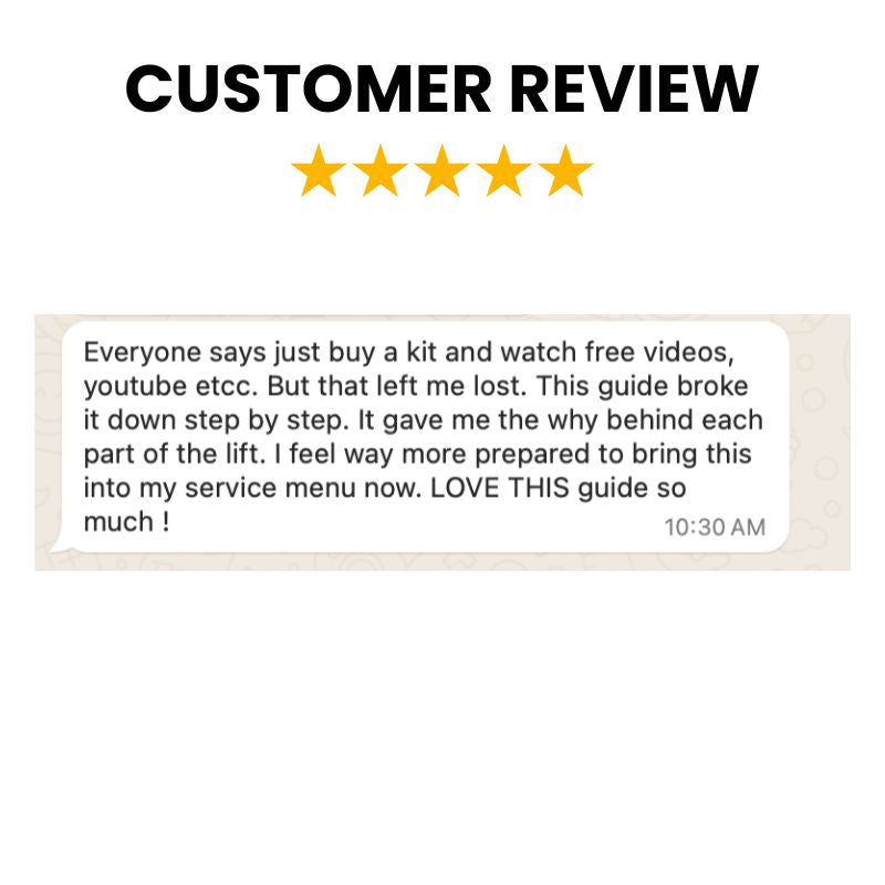 Lash lift customer reviews and results
