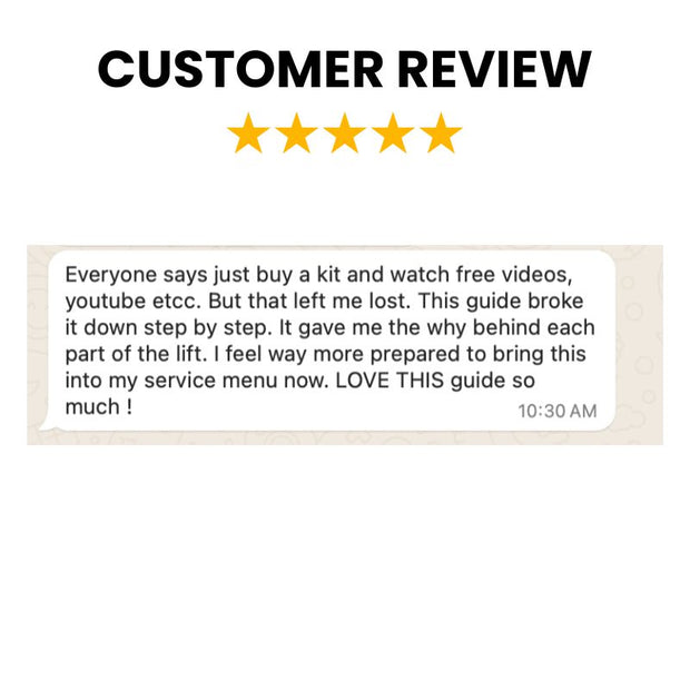 Lash lift customer reviews and results