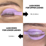 Lash lift rods for lash lift and tint
