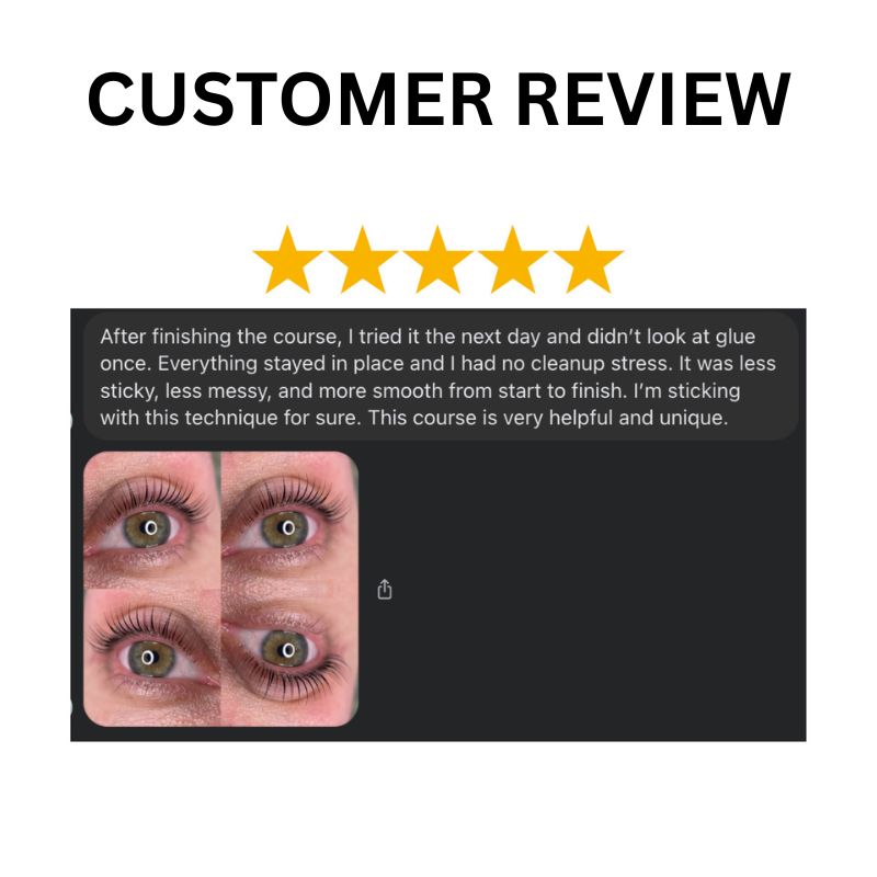 Lash lift without adhesive
