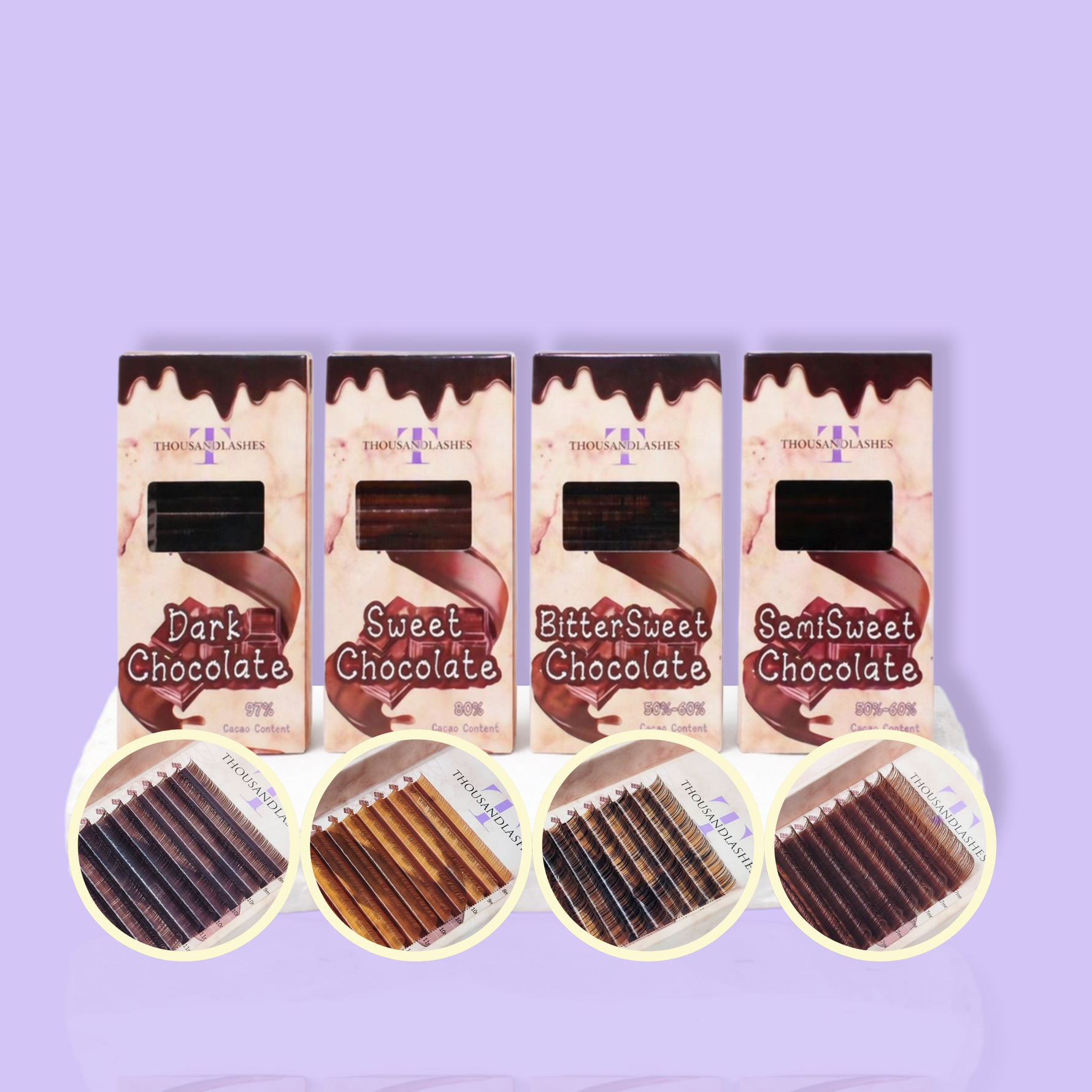 Chocolate Collection Eyelash Extensions