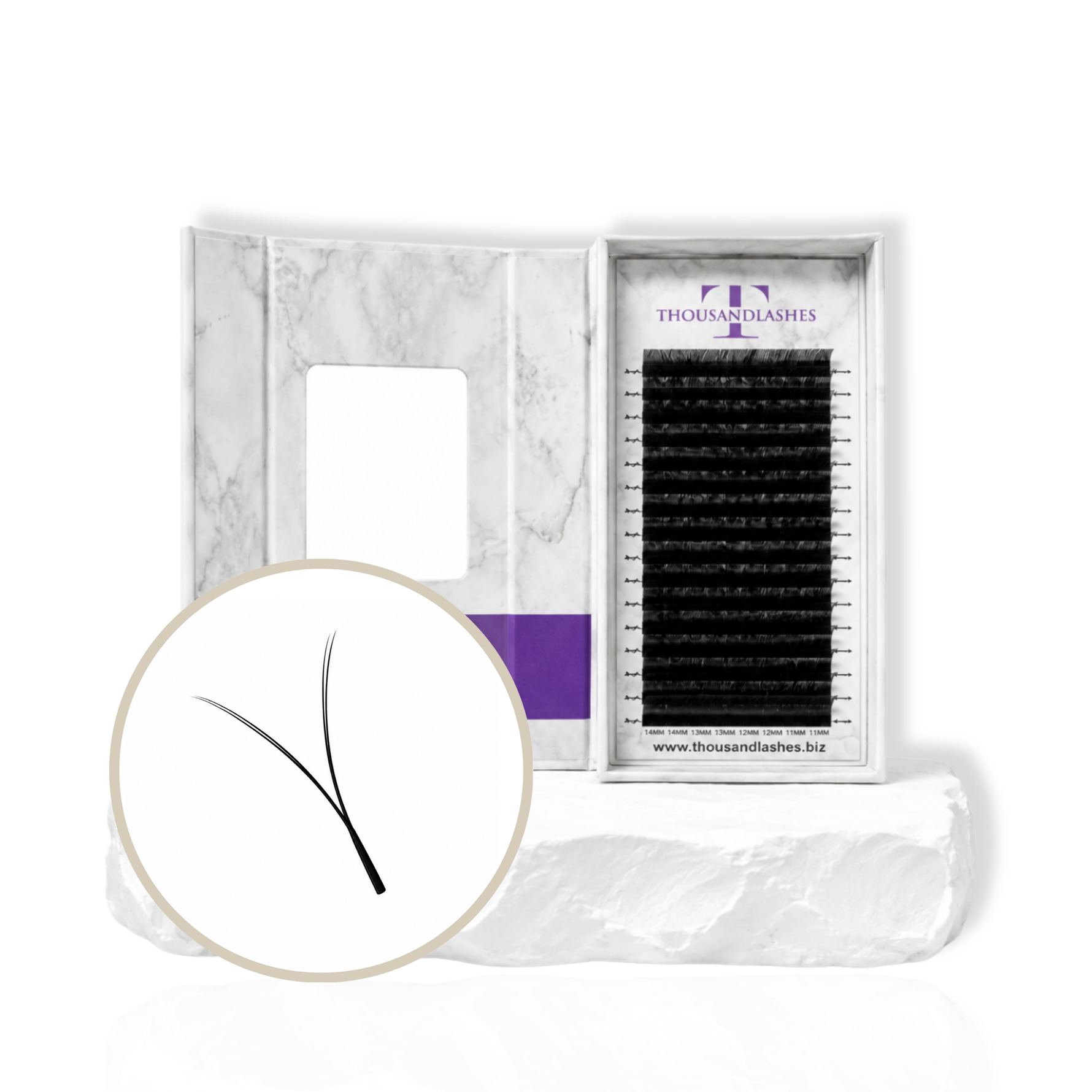 0.05 mixed length lashes for color sets