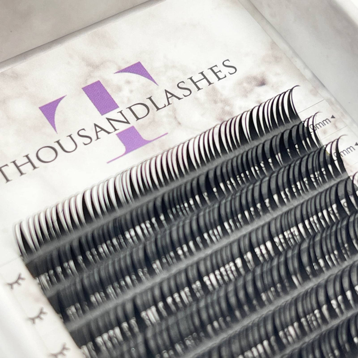 Mixed length Wet Volume Lashes 8-15mm for creating lash spikes, volume sets, and textured lash designs