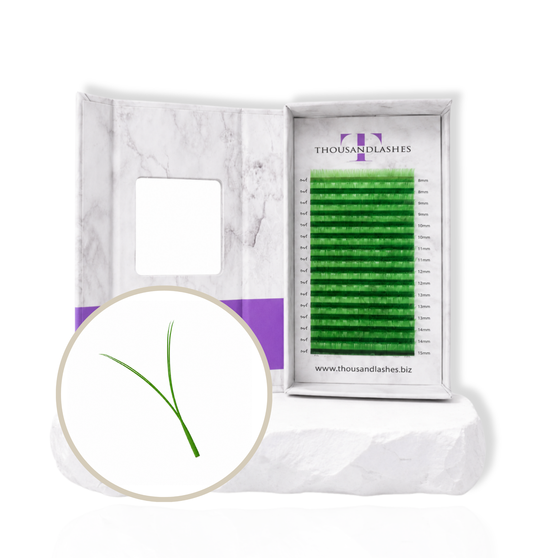 Mixed length YY color lashes for lash artists