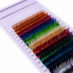 Mixed length tinsel lashes