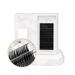 Mixed length wet lash trays for lash artists