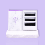 Organized narrow lash fans for lash artists