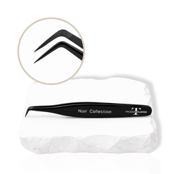 Noir fiber tip 90 degree tweezer