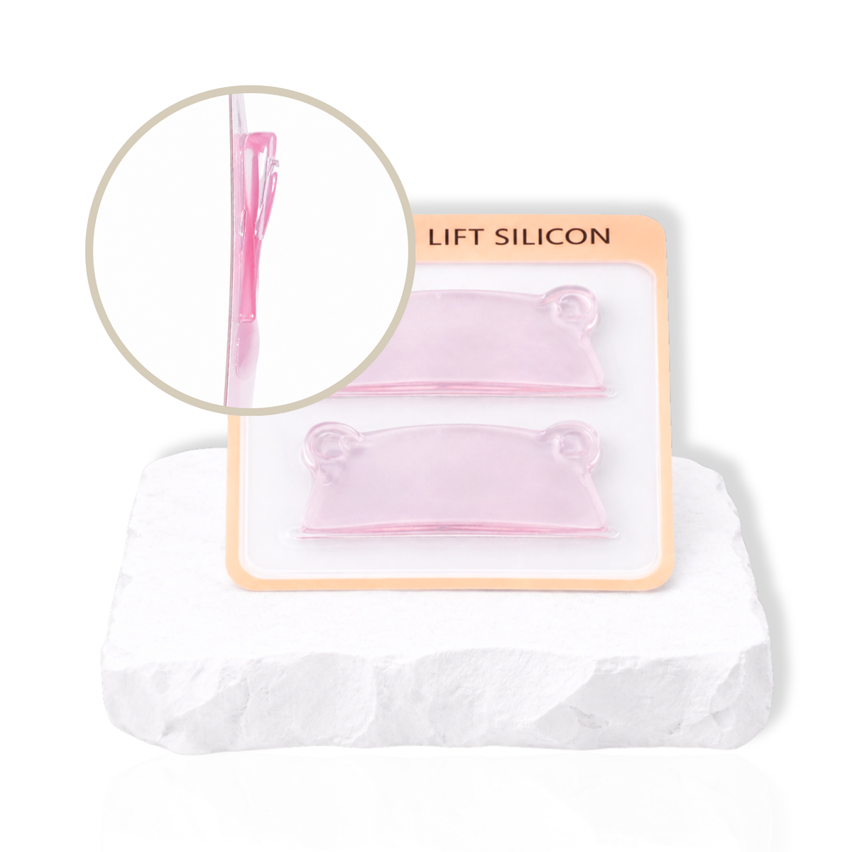 Pink Glueless Flat Rods for Korean Lash Lift