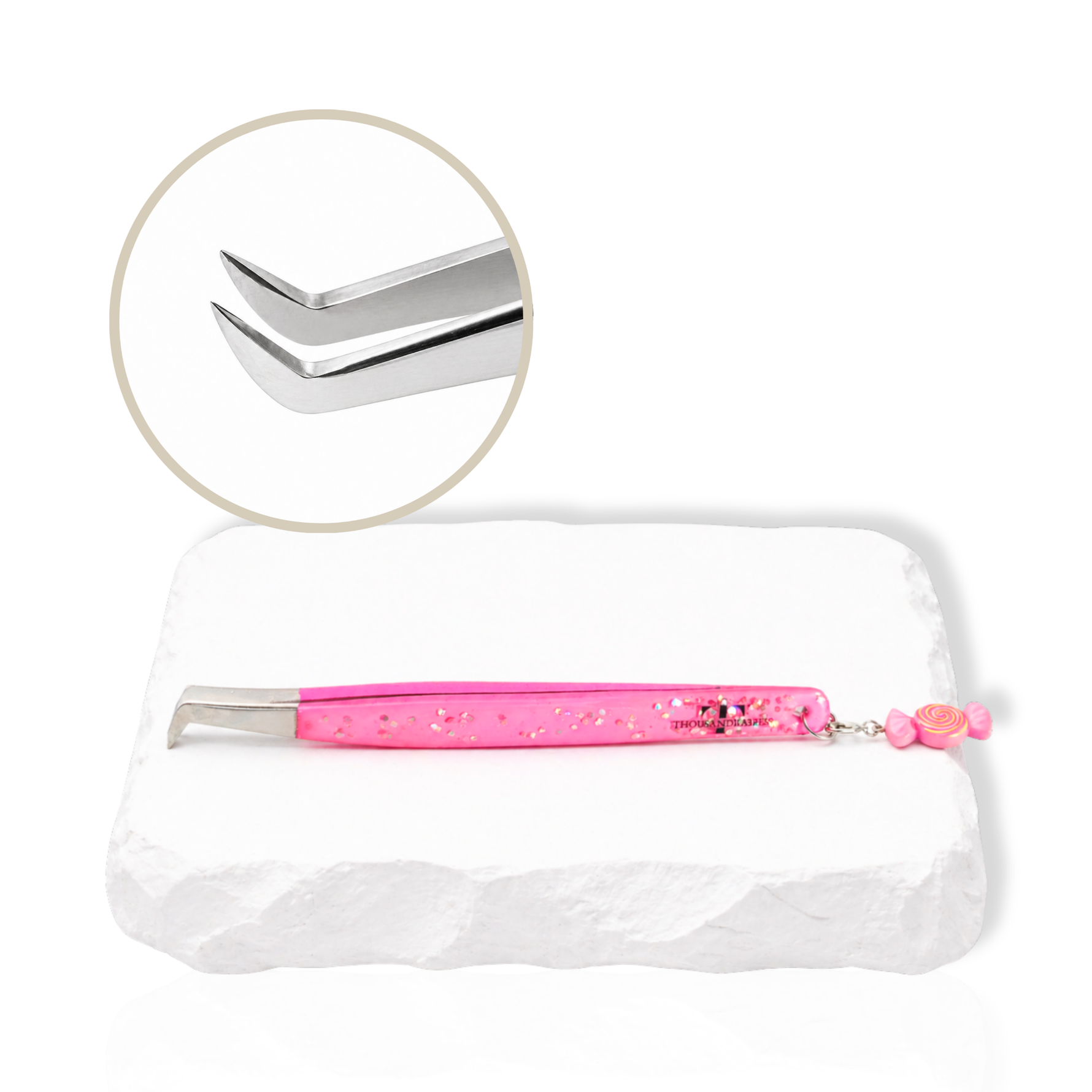 Precision lash tweezers set