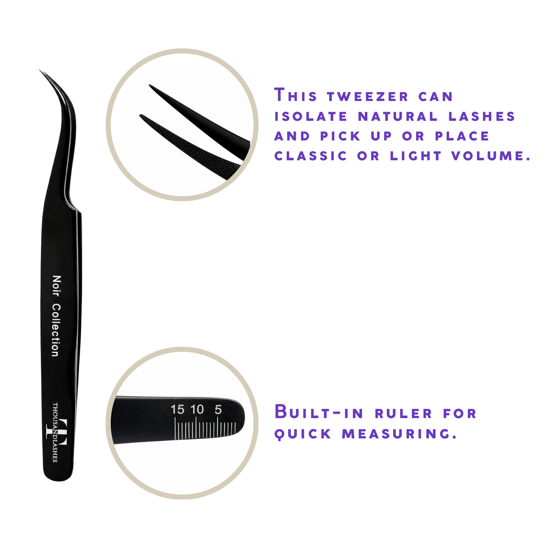 Professional Curved Tweezer