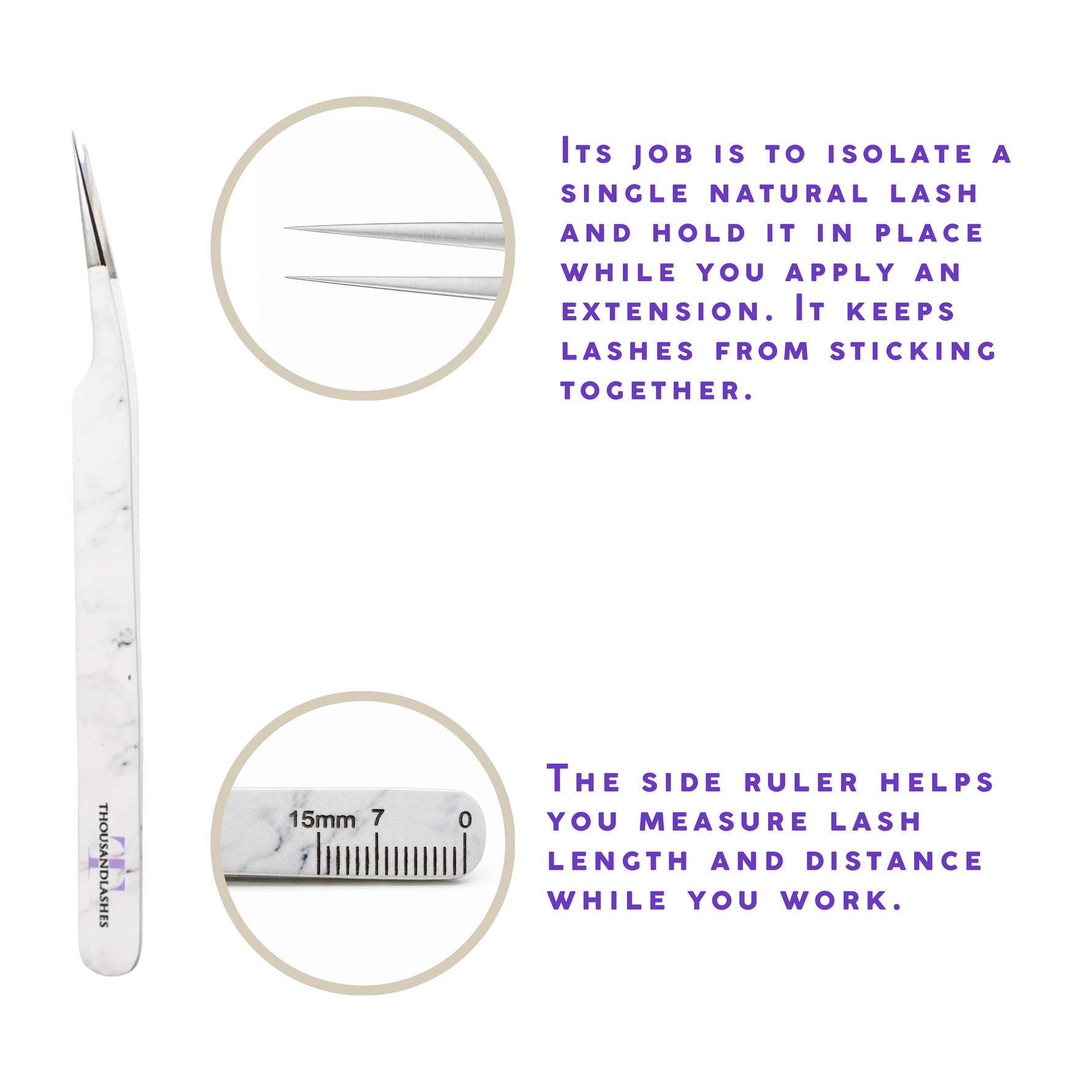 Professional lash tweezers