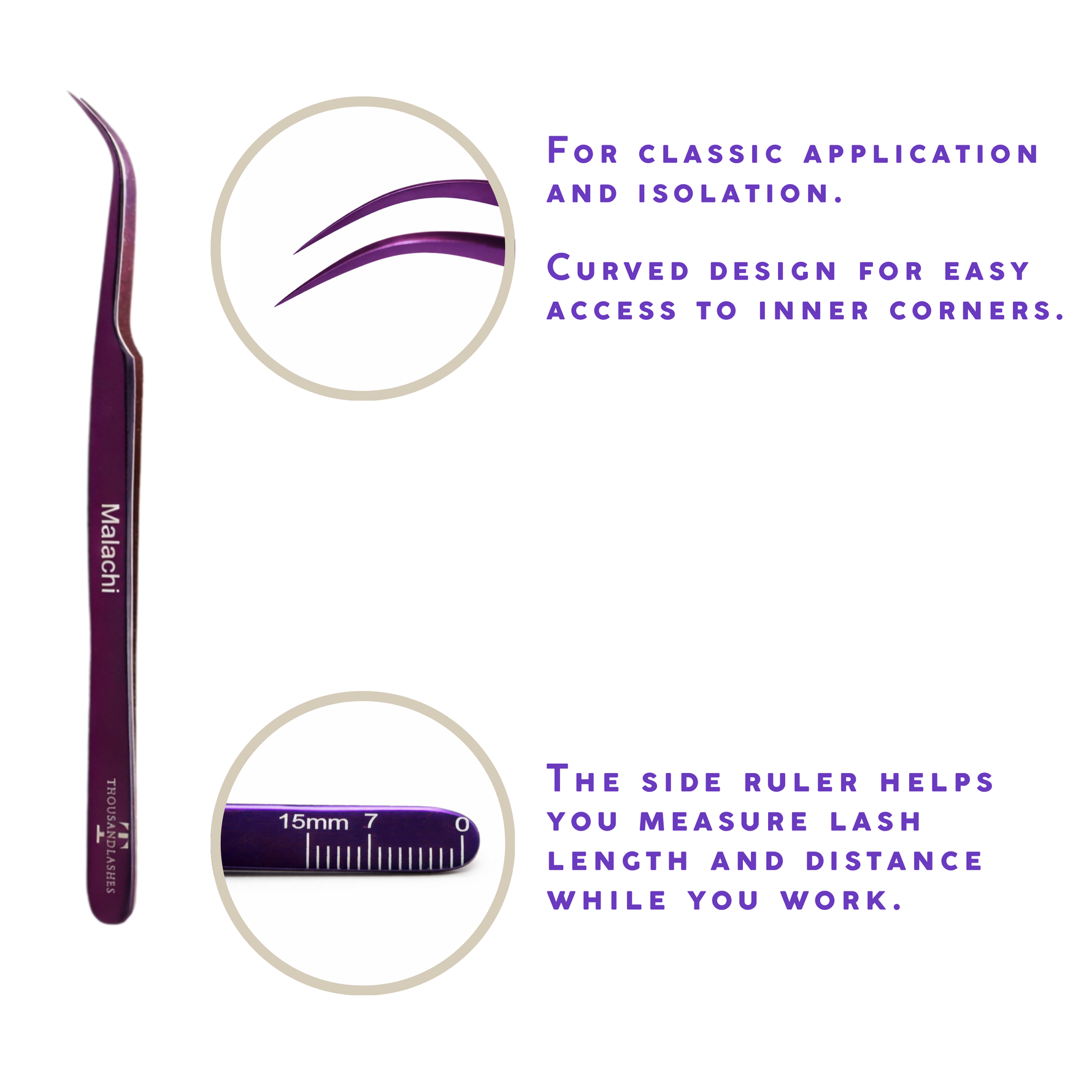 Professional lash tweezers