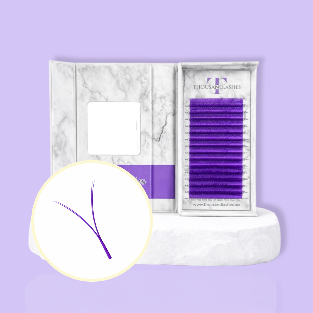 Purple Lightweight Colored YY Lash Extensions