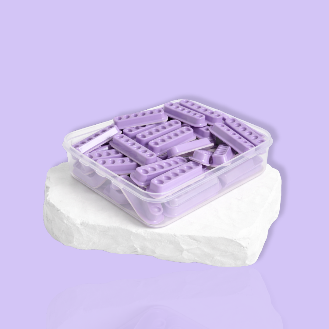 Self-adhesive mini glue trays