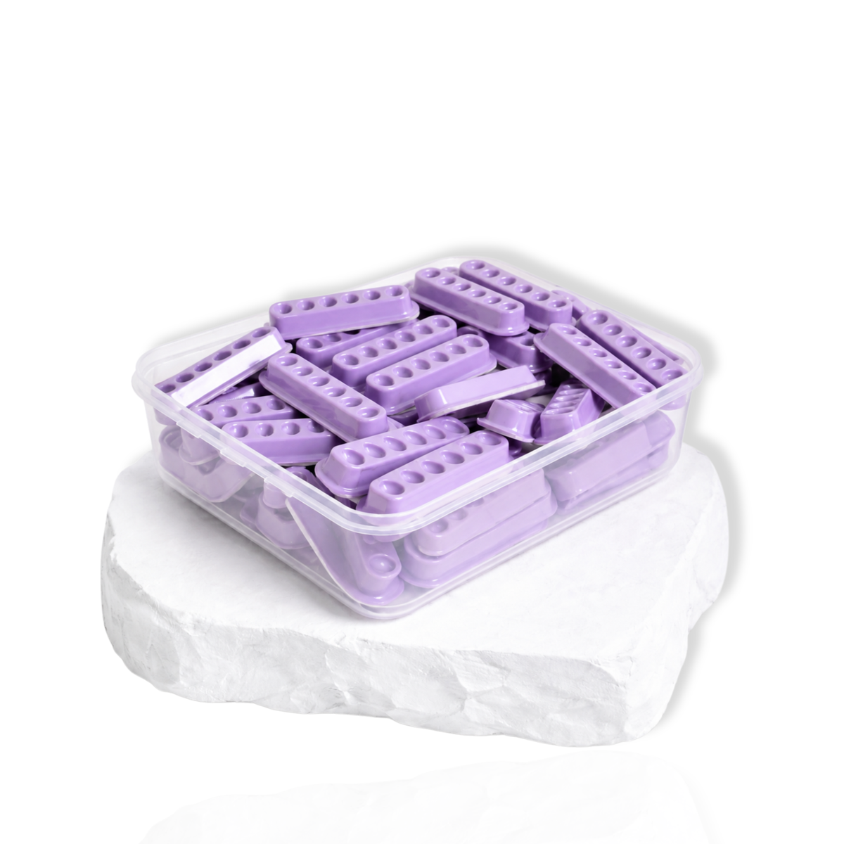PURPLE SELF-ADHESIVE MINI GLUE TRAYS – 50 PCS