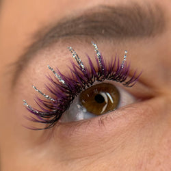 Silver Glitter Lashes