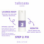 Step 2 Fix solution for lash lift with optional tint before Step 3