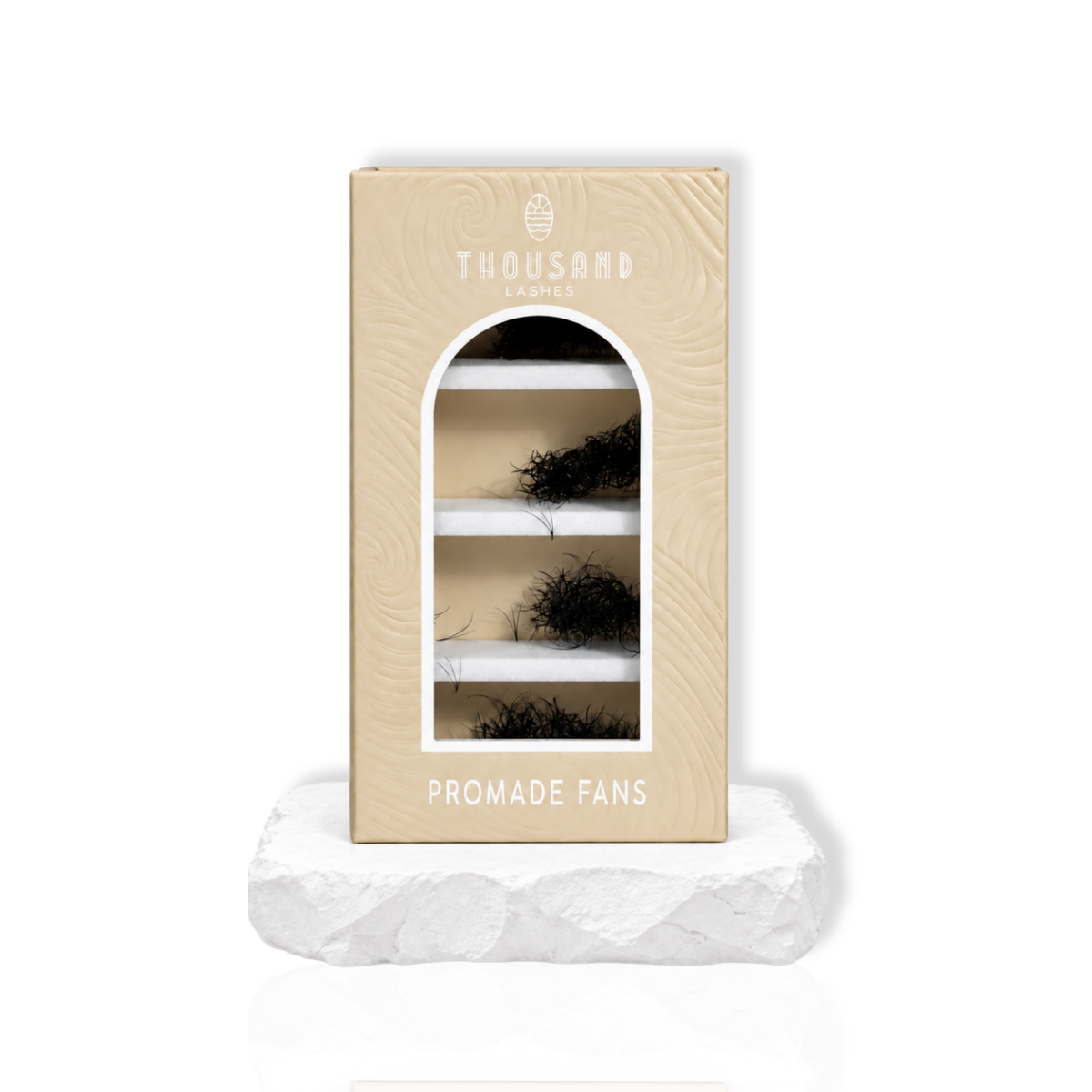 ThousandLashes Promade Fans lash box standing upright