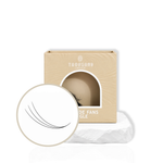 Thousandlashes 3D Pro-Made Volume Fans in beige lash tray with fan close-up
