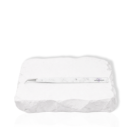 Thousandlashes white marble 45-degree isolation tweezer