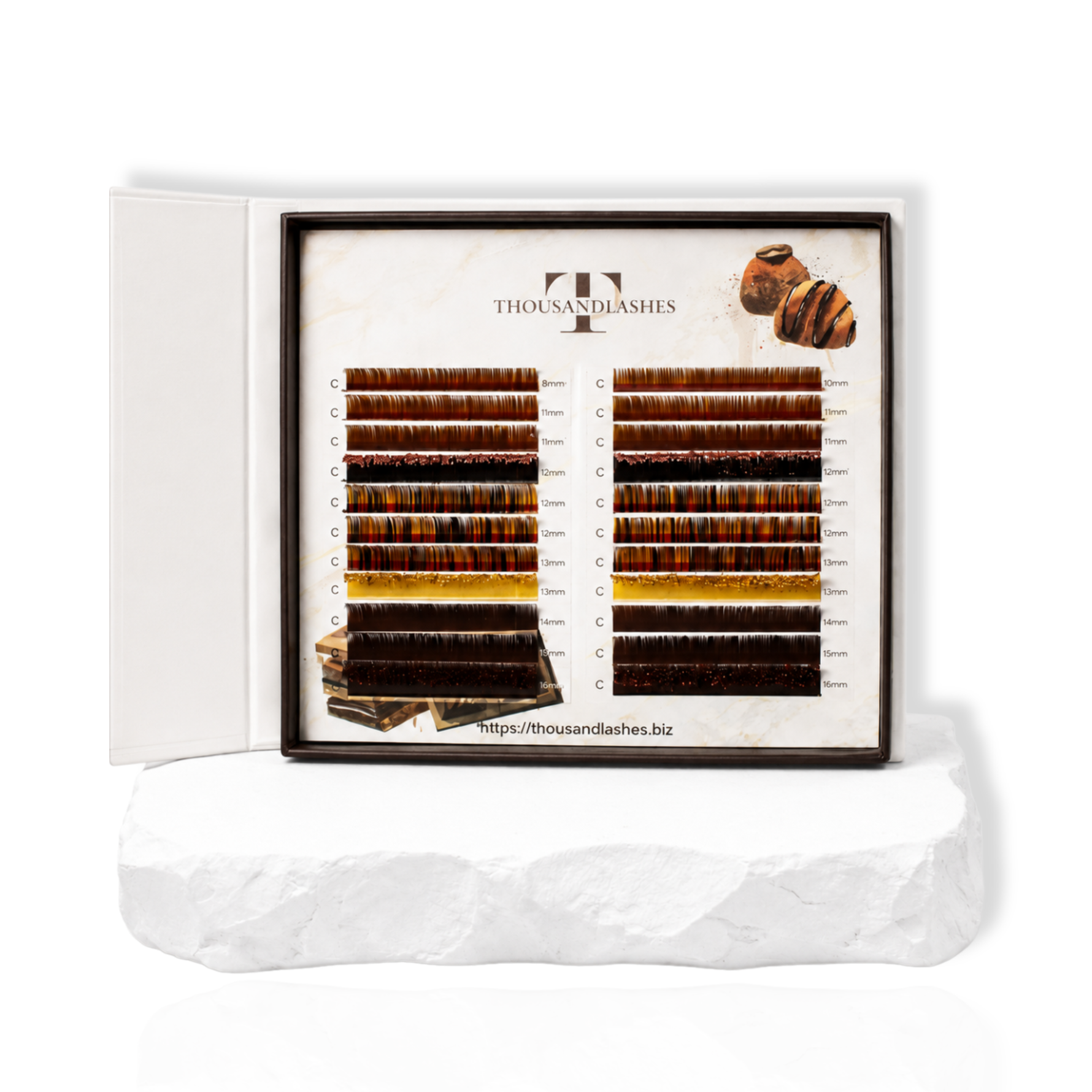 Truffle Collection lash tray with 10–16 mm lengths