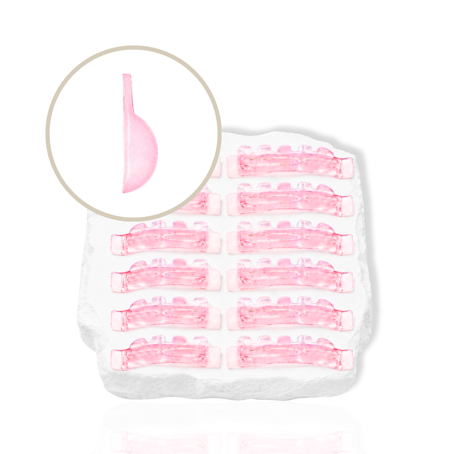 U-shape lash lift rods