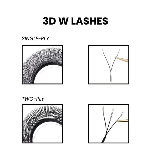 0.05 W VOLUME LASHES SINGLE LENGTH