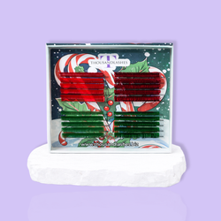 candy cane color lash extensions