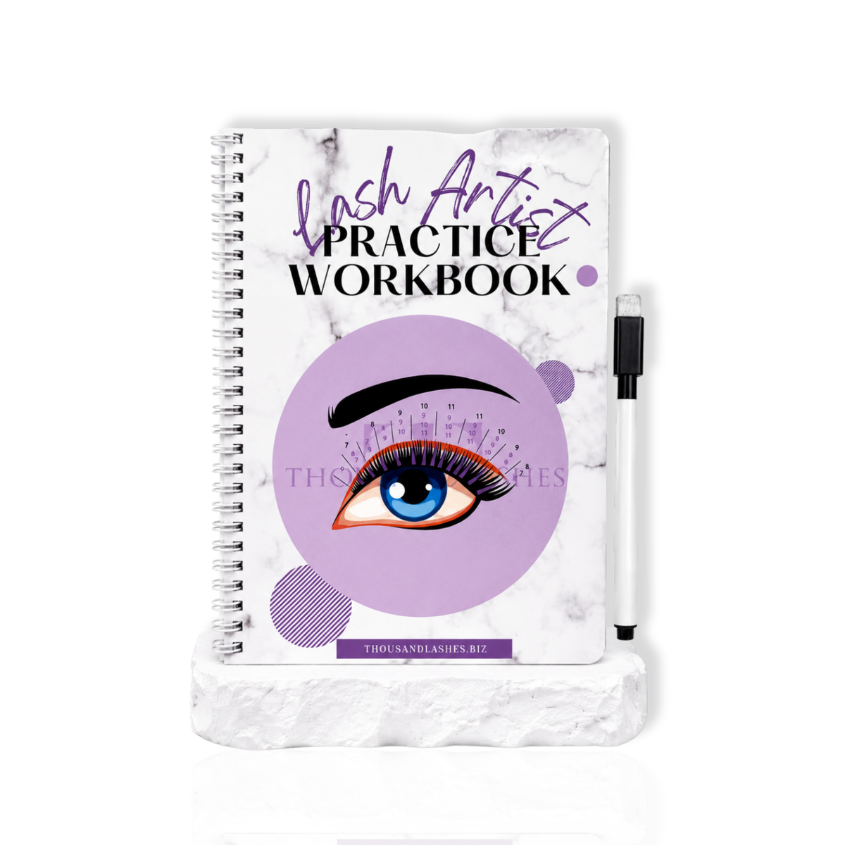 lash artist practice workbook