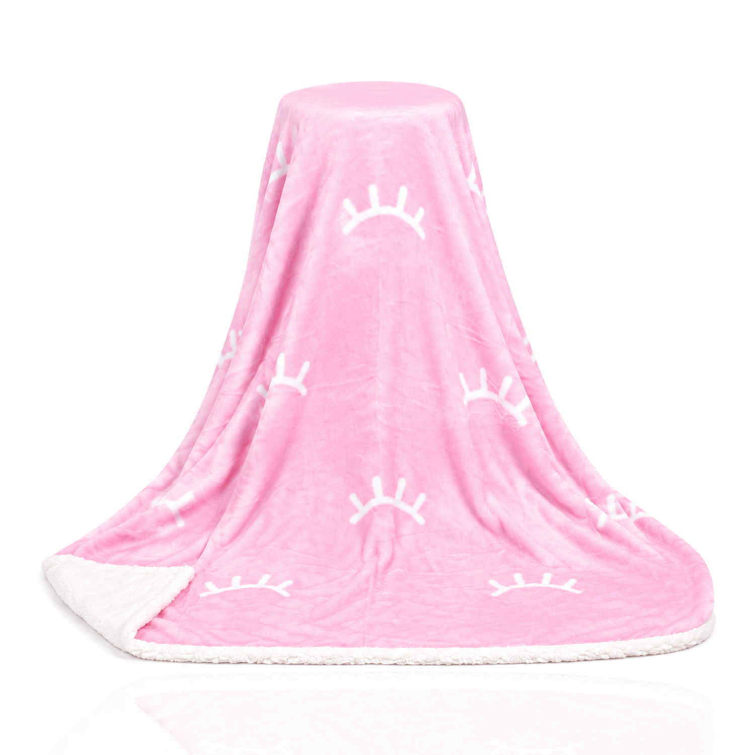 LASH BED BLANKET: EYELASH PRINT