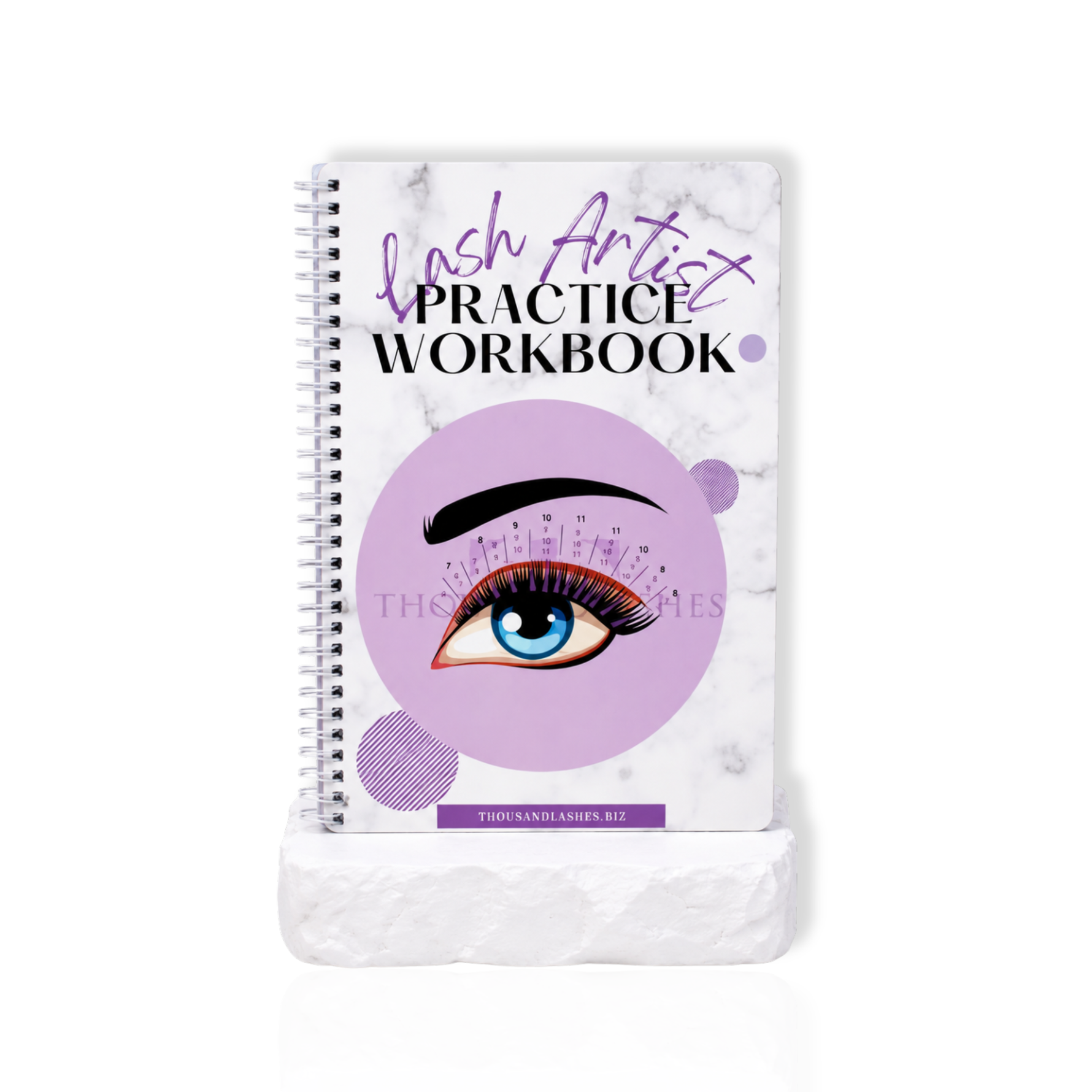 lash extension practice workbook